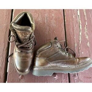 Timberland Women's Vintage Leather Combat Brown Boots 7.5 M